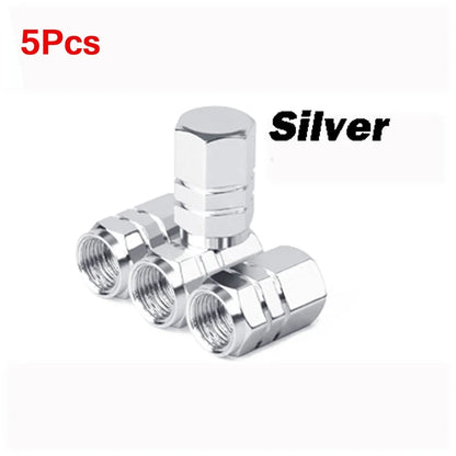 Aluminum Alloy Tire Valve Caps | 5 or 10 Pack Waterproof Dustproof Stem Covers