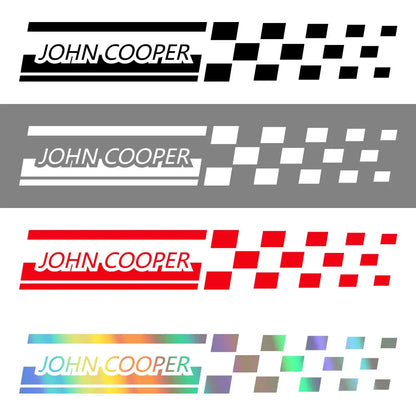 B-Pillar Window Decal for Mini John Cooper Works (R55, R56, R59, R60, R61) | 2-Piece Vinyl Sticker