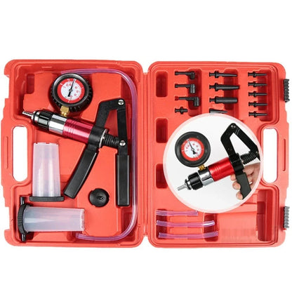 Hand Held Brake Fluid Bleeder Vacuum Pistol Pump Tester Kit