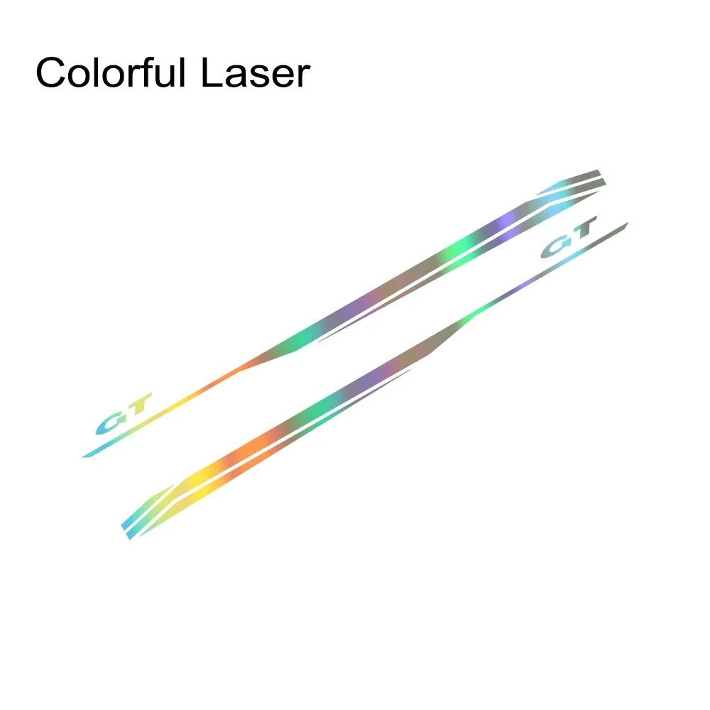 Door Side Graphic Stripe Decal for Ford Mustang GT 350 / 500 / GT4 / GT5 | Color Change Vinyl