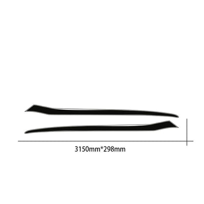 Full-Coverage Racing Stripe Kit | Door Side, Hood, Rear, Waistline & Skirt Vinyl Decal