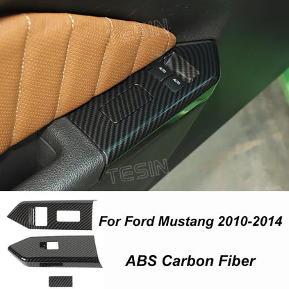 Carbon Fiber Grain Interior & Exterior Decoration Sticker for Ford Mustang (2009-2014) | Kit
