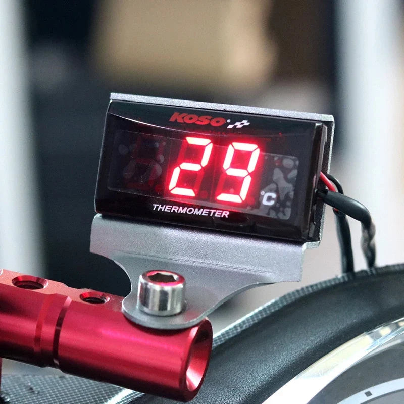 DC 12V Motorcycle Temperature Meter Motorcycle Water Temperature Digital Hygrometer Thermometer Sensor Meter Sensor Adapter
