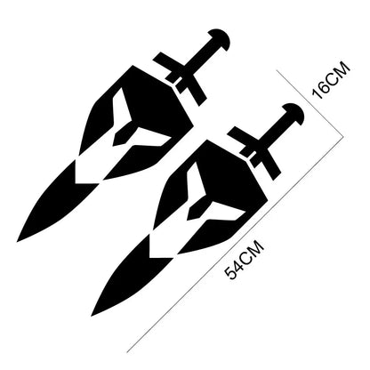 Shield & Sword Bed Side Decal for Jeep Gladiator JT | Vinyl Trunk Graphic Sticker