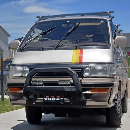Retro Tri-Color Sunset Stripe Decal for Toyota 4Runner (2009–2024) | Fender, Hood, Trunk & Grille Vinyl