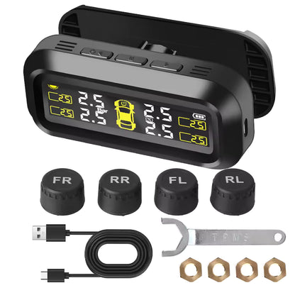 GEN Performance Tire Pressure Monitoring System (TPMS) – Solar Digital Display w/ 4 External Sensors