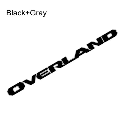 Engine Hood Decal for Jeep Gladiator Overland | Pickup Truck Vinyl Sticker Graphic