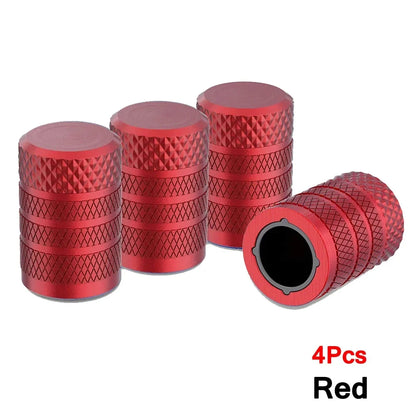 Aluminum Tire Valve Caps 4/8/12 Pack | Corrosion Resistant Universal Stem Covers