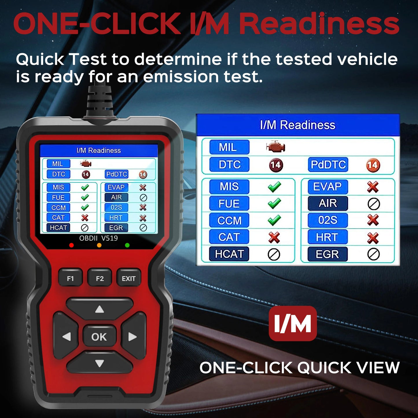 GEN PERFORMANCE OBD2 Scanner Live Data Professional Mechanic OBDII Diagnostic Code Reader Tool