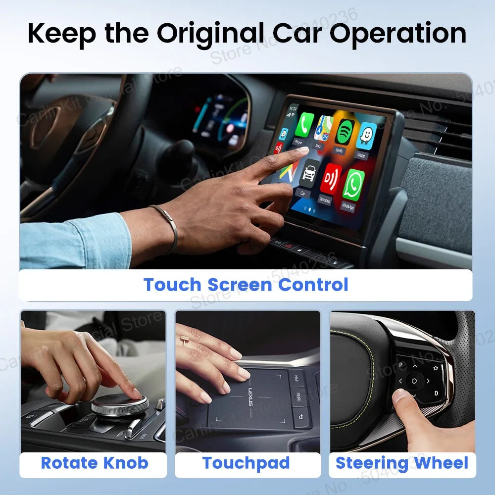 Wireless CarPlay Android Auto Adapter for Factory Wired CarLife
