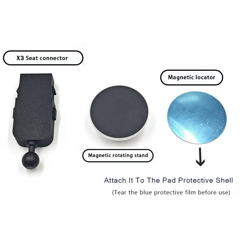 For BMW X3 2025 G45 Rear Seat Magnetic Phone Holder