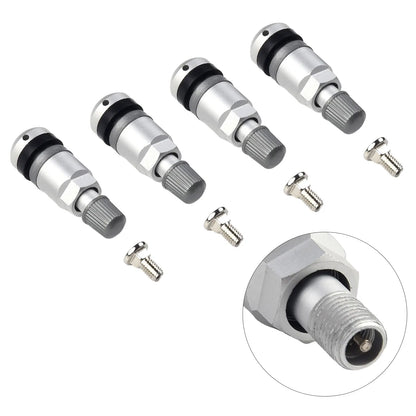 4pcs TPMS Tire Pressure Sensor Valve Stem Repair Kit | For BMW 5 Series Car Tubeless Wheel Tire Valve