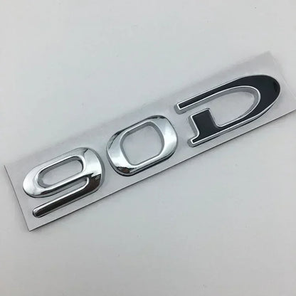 Rear Boot Trunk Tailgate Emblem Badge for Tesla Model 3 / S / X / Y | 75D 85D 90D 100D Sticker