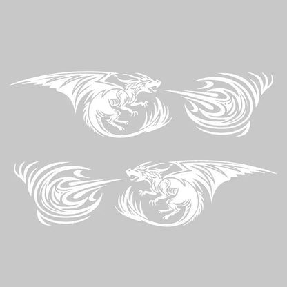 Dodge Challenger Hellcat Vintage Running Cat Tribal Tattoo Door Decal – Vinyl Graphic | 7 Designs, Left / Right / Both Sides