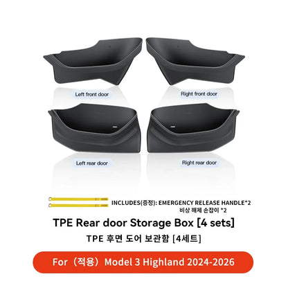 Tesla Model Y 3 Door Side Storage Box Juniper Highland TPE