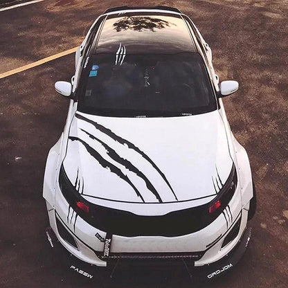 Ghost Claw Hood Vinyl Sticker | Creative Reflective Modification Decal for Cars