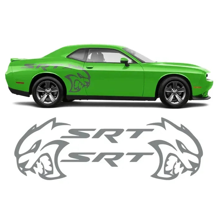Hellcat SRT Rear Fender Tribal Decal — Both Sides Included | Challenger, Charger & Mustang