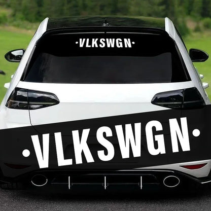 VLKSWGN Front Windshield & Rear Window Decal for VW Golf MK6 / MK7 / R / GTI | Vinyl Sticker