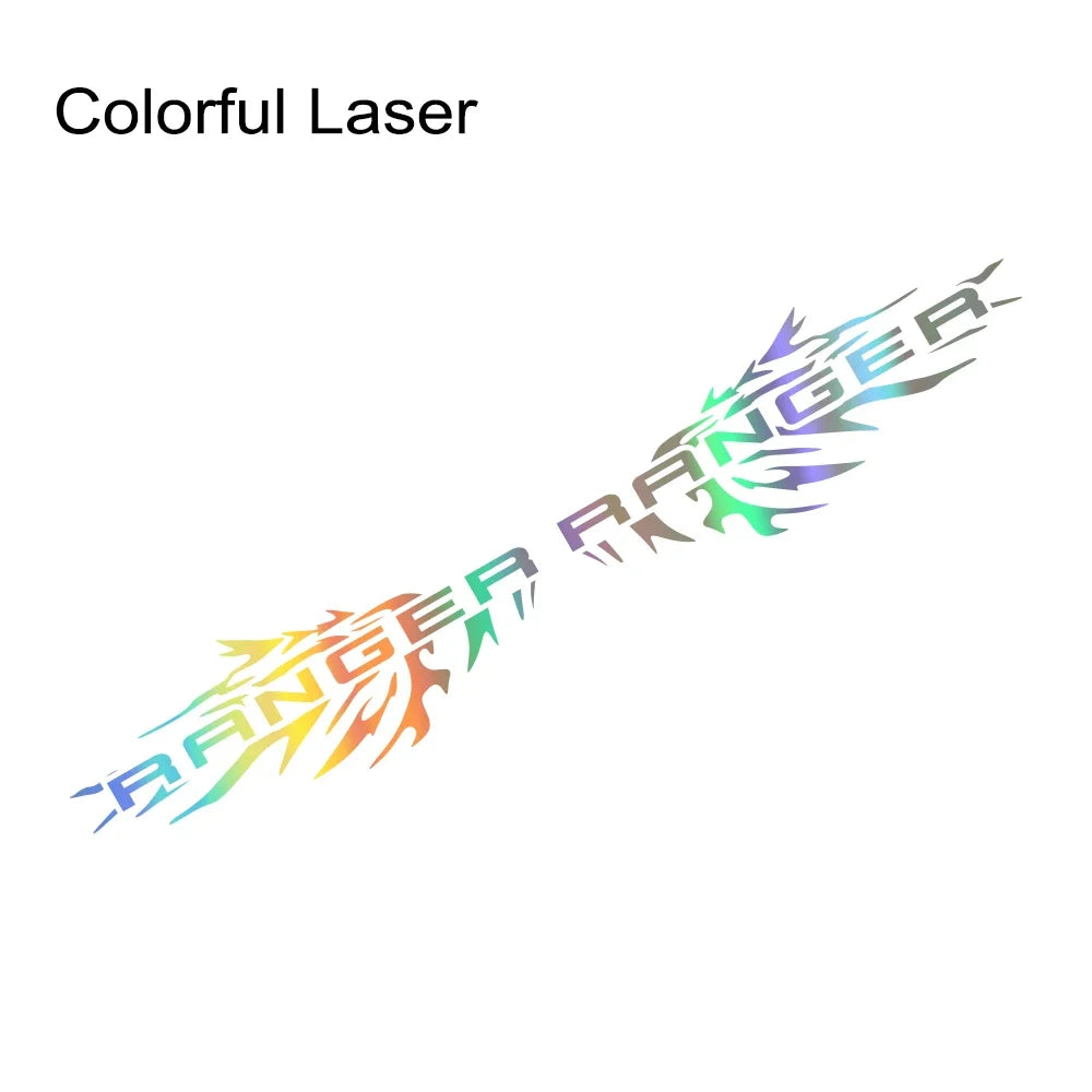 Splash Bed Side Decal for Ford Ranger Raptor XL / XLT / Lariat | 2-Piece Matte Vinyl Truck Graphic