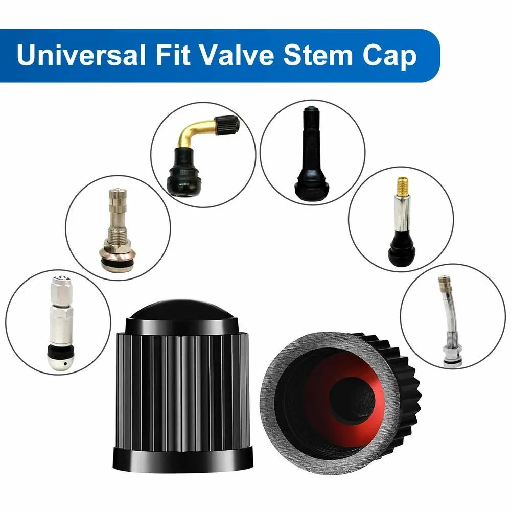 10/25/50/100Pcs Universal Plastic Tire Valve Caps for Cars, Trucks, Motorcycles, and Bicycles