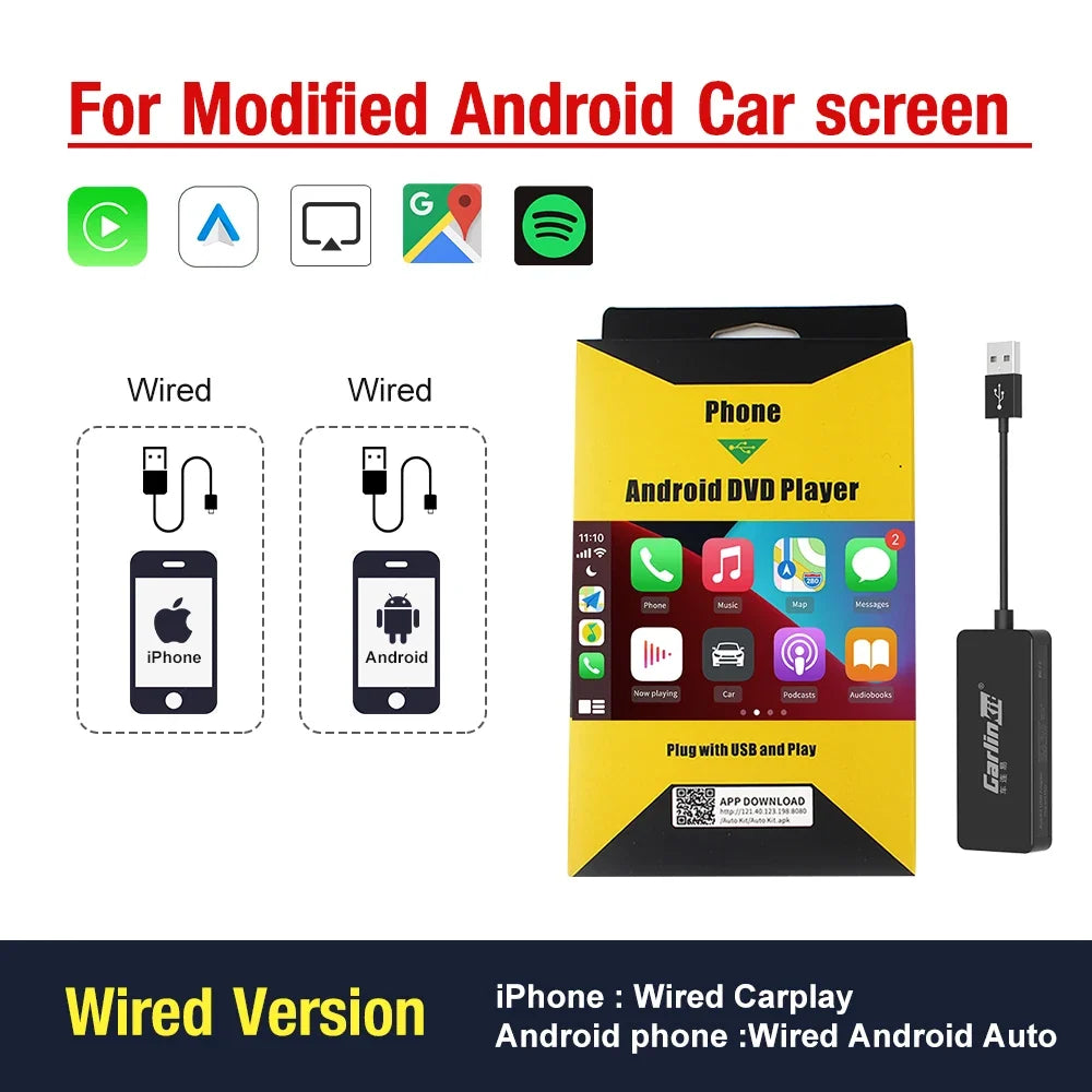 CarPlay Wireless Android Auto Dongle | Upgrade Your Android Car Screen