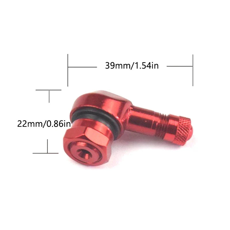 1Pc Aluminum Alloy Valve Motorcycle Rim 90 Degree Angle | Tubeless Tire Valve Stems