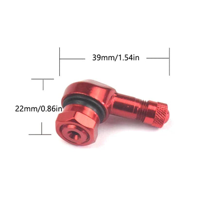 1Pc Aluminum Alloy Valve Motorcycle Rim 90 Degree Angle | Tubeless Tire Valve Stems