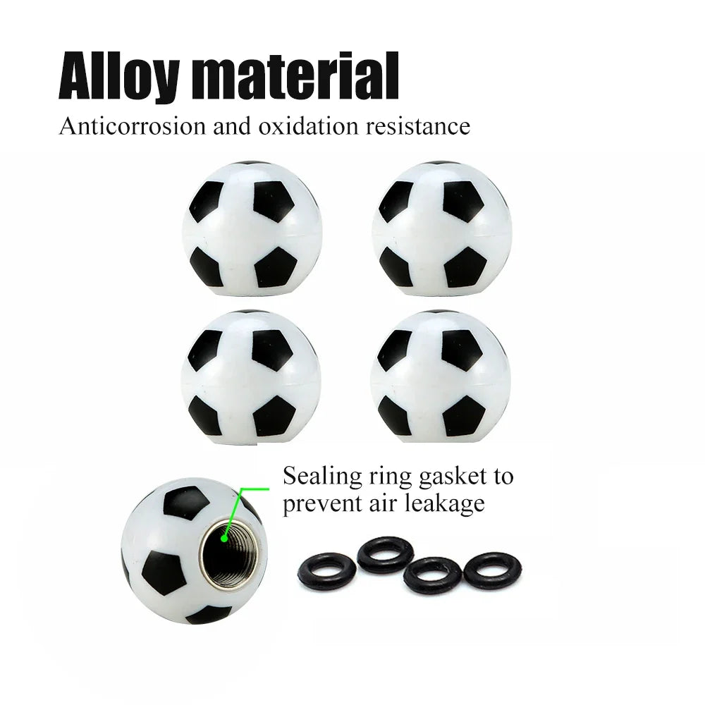 4Pcs Universal Cross Tire Valve Caps | Car Truck SUV Motorcycle Dust Cover