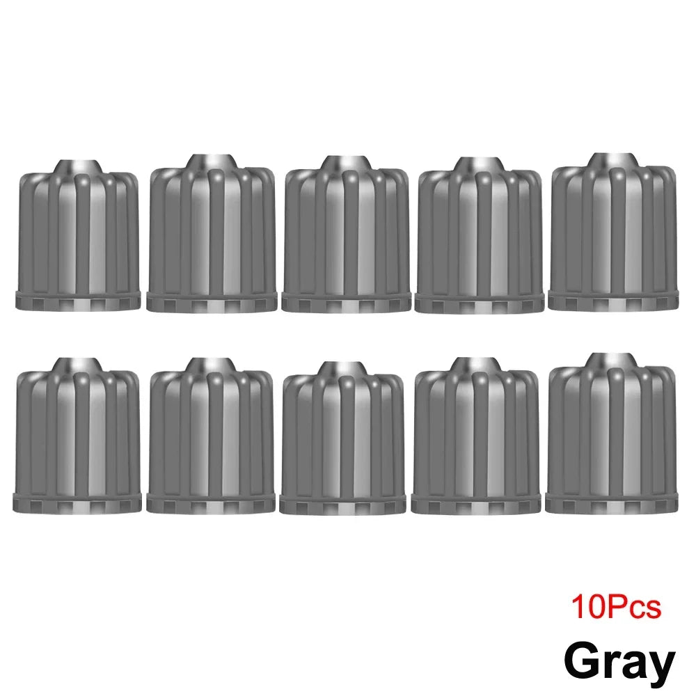 Tire Valve Stem Caps with O Rubber Ring | Universal Tyre Stem Covers for Cars SUVs Bikes Trucks