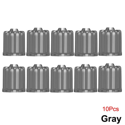 Tire Valve Stem Caps with O Rubber Ring | Universal Tyre Stem Covers for Cars SUVs Bikes Trucks