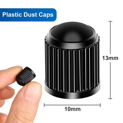 10/25/50/100Pcs Universal Plastic Tire Valve Caps for Cars, Trucks, Motorcycles, and Bicycles