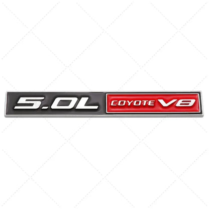 3D Metal 5.0 COYOTE V8 Trunk & Fender Emblem | Ford Mustang Badge Accessory