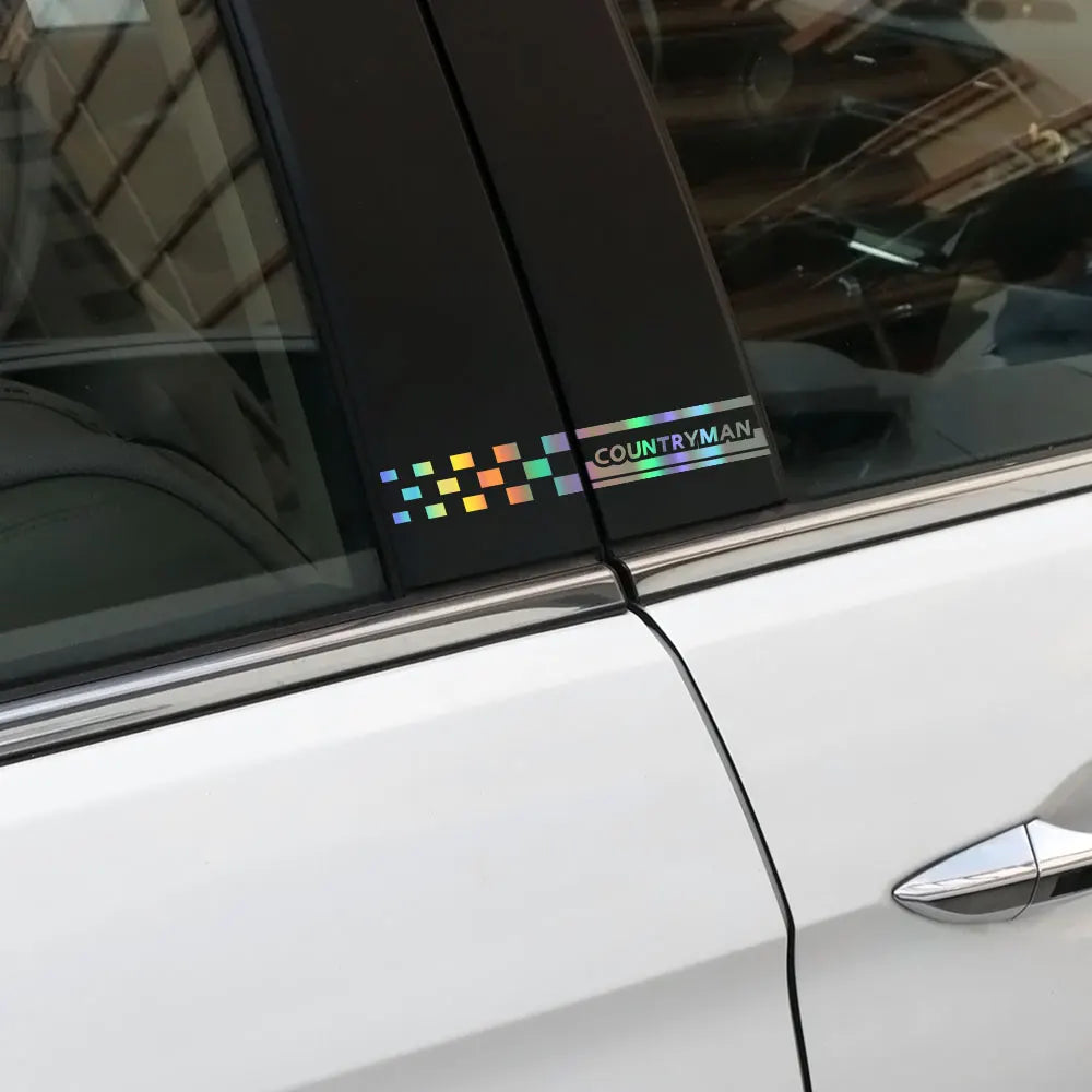 B-Pillar Window Decal for Mini John Cooper Works (R55, R56, R59, R60, R61) | 2-Piece Vinyl Sticker