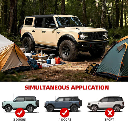 Ford Bronco Tailgate Table – Folding Luggage Shelf & Load Platform (2021–2025, 2 & 4-Door)