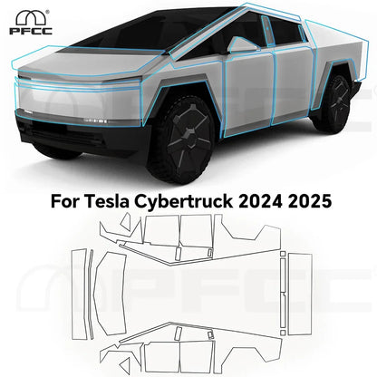 Precut PPF Clear Bra for Tesla Cybertruck (2024–2026) | 9-Mil TPU Paint Protection Film