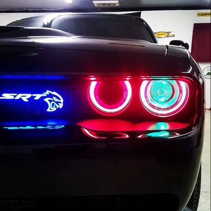 2015-2023 SRT Hellcat RGBW Flow Series LED Badge Emblem Logo