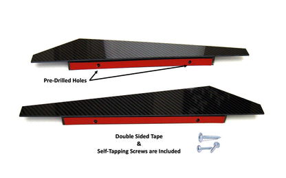 BMW Carbon Fiber Rear Bumper Splitter Extensions Matte Dry (Plain)