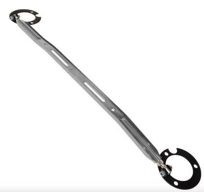 Megan Racing Strut Tower Bars Front Upper for 1995-1999 Mitsubishi Eclipse Race-Spec Aluminum Anodized Blue