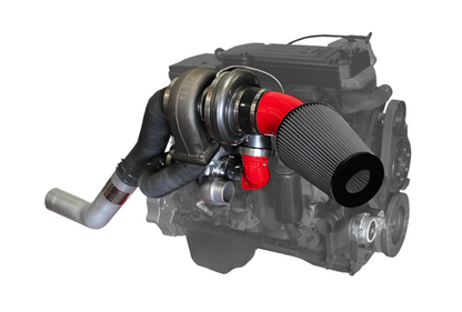 Pusher High Mount Compound Turbo System for 2003-2007 Dodge Cummins Trucks