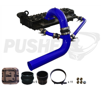 Pusher 3.5" MEGA Intake System with Cross-Air 2003-2007 Dodge Cummins