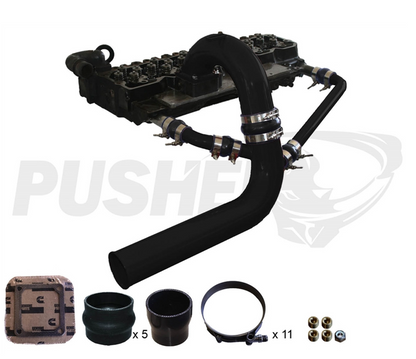 Pusher 3.5" MEGA Intake System with Cross-Air 2003-2007 Dodge Cummins