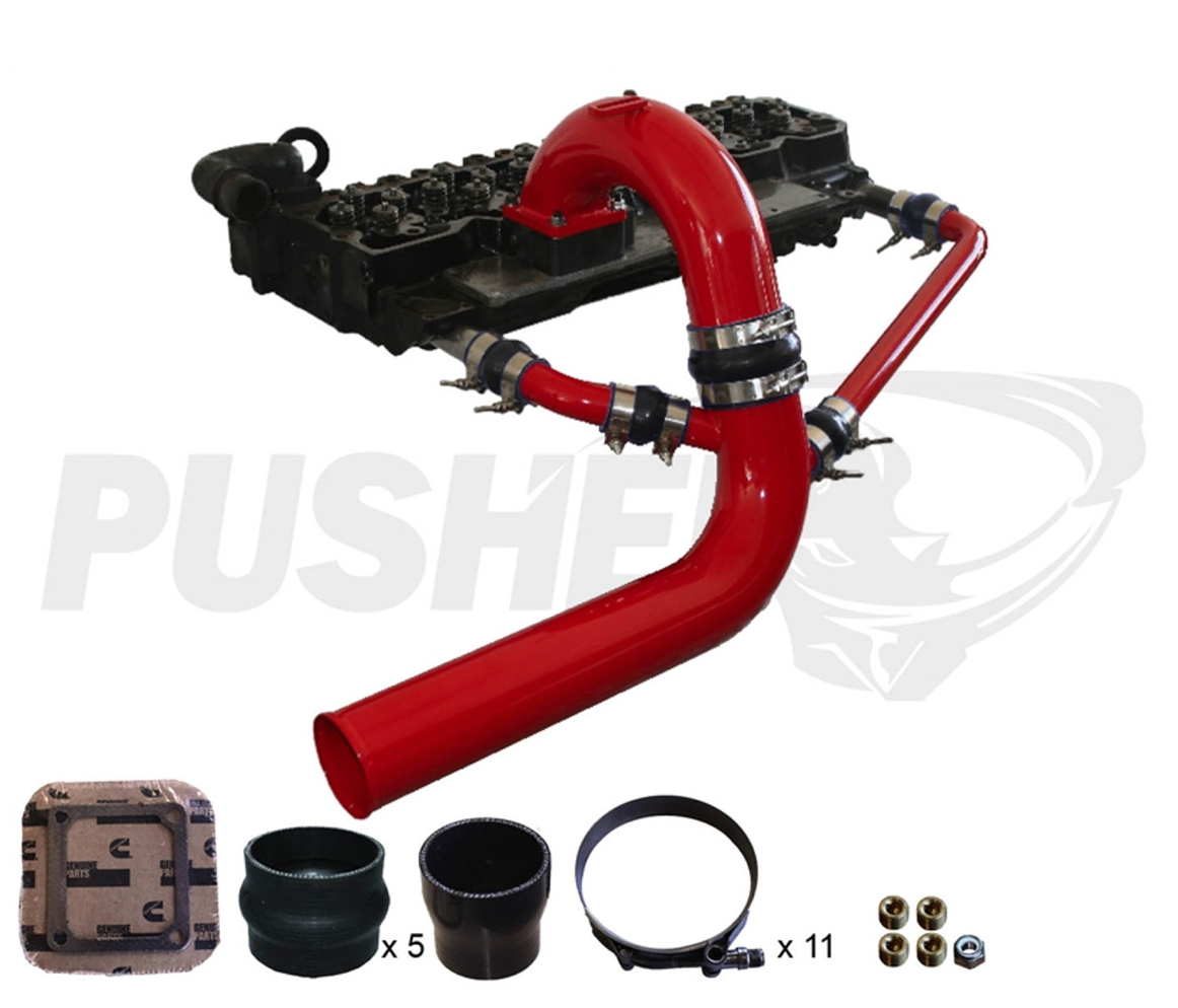 Pusher 3.5" MEGA Intake System with Cross-Air 2003-2007 Dodge Cummins