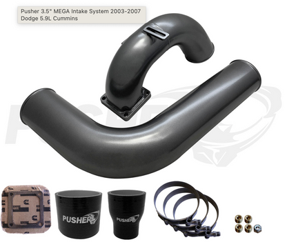 Pusher 3.5" MEGA Intake System 2003-2007 Dodge 5.9L Cummins