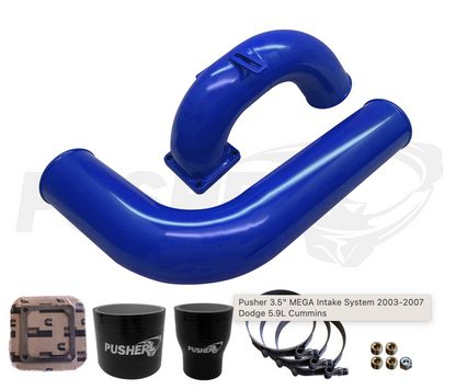 Pusher 3.5" MEGA Intake System 2003-2007 Dodge 5.9L Cummins