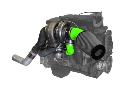 Pusher High Mount Compound Turbo System for 2007.5-2009 Dodge Ram 6.7L Cummins Trucks