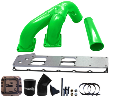 Pusher 3.5" MEGA Twin Intake System 1994-1998 Dodge Cummins 12V