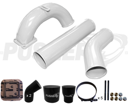 Pusher 3.5" MEGA Intake System with 3.5" Passenger Side Intercooler Tube 1998.5-2002 Dodge Cummins
