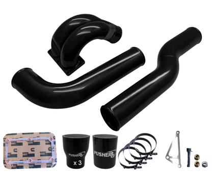 Pusher 3.5" MEGA Intake System with Passenger Side Intercooler Tube for 2007.5-2009 Dodge Cummins