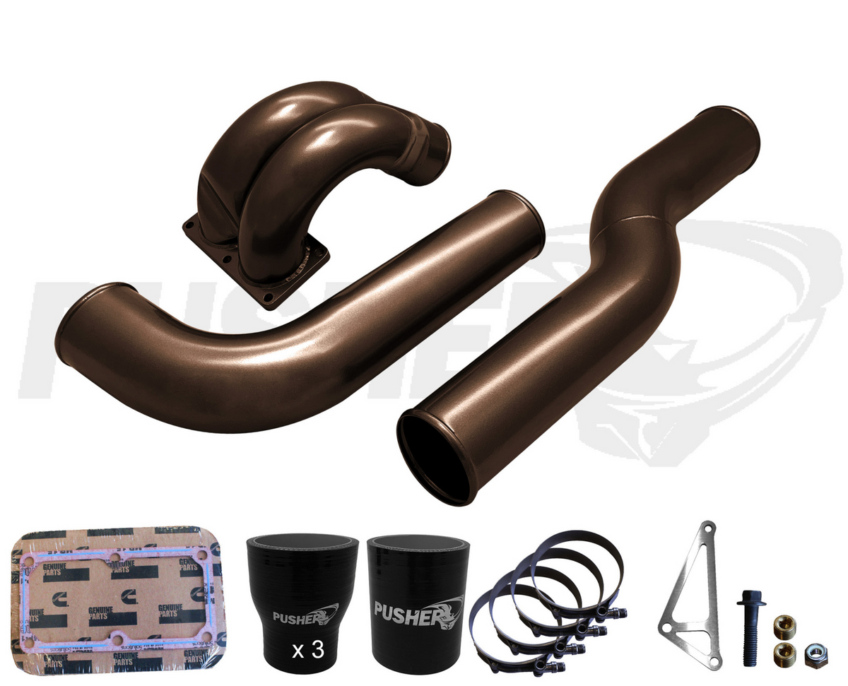 Pusher 3.5" MEGA Intake System with Passenger Side Intercooler Tube for 2007.5-2009 Dodge Cummins