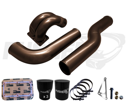 Pusher 3.5" MEGA Intake System with Passenger Side Intercooler Tube for 2007.5-2009 Dodge Cummins